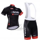 Bora Cycling Jersey Bib Short 2015 Short Sleeve Black