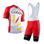 Cofidis Cycling Jersey Bib Short 2020 Short Sleeve Red White