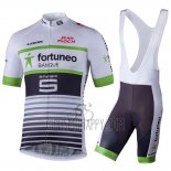 Fortuneo Samsic Cycling Jersey Bib Short 2018 Short Sleeve White