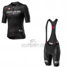 Giro D'italy Cycling Jersey Bib Short 2020 Men Short Sleeve Black