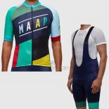 Maap Cycling Jersey Bib Short 2017 Men Short Sleeve Blue and Sky Blue