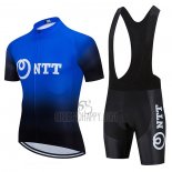 NTT Pro Cycling Cycling Jersey Bib Short 2020 Short Sleeve Black Blue