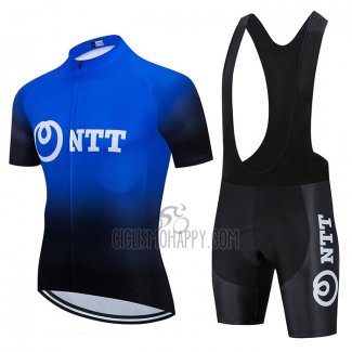NTT Pro Cycling Cycling Jersey Bib Short 2020 Short Sleeve Black Blue