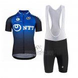NTT Pro Cycling Cycling Jersey Bib Short 2020 Short Sleeve Blue Black