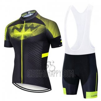 Northwave Cycling Jersey Bib Short 2020 Men Short Sleeve Yellow Black