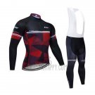 Northwave Cycling Jersey Bib Tight 2020 Men Long Sleeve Black Red