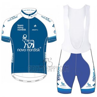 Novo Nordisk Cycling Jersey Bib Short 2017 Men Short Sleeve Novo Nordisk Blue