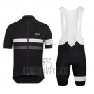 Rapha Cycling Jersey Bib Short 2015 Men Short Sleeve Black and White