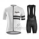 Rapha Cycling Jersey Bib Short 2019 Men Short Sleeve White Black