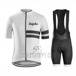 Rapha Cycling Jersey Bib Short 2019 Men Short Sleeve White Black