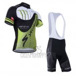Specialized Cycling Jersey Bib Short 2014 Men Short Sleeve Black and Green