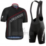 Specialized Cycling Jersey Bib Short 2016 Men Short Sleeve Light Black