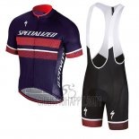 Specialized Cycling Jersey Bib Short 2018 Men Short Sleeve Purple Red
