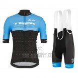 Trek Cycling Jersey Bib Short 2020 Short Sleeve Blue Black