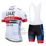 UCI World Champion UAE Cycling Jersey Bib Short 2019 Short Sleeve White Red
