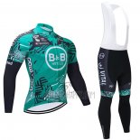 Vital Concept-bb Hotels Cycling Jersey Bib Tight 2021 Long Sleeve Green
