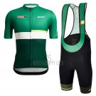 Vuelta Espana Cycling Jersey Bib Short 2022 Men Short Sleeve Black Green