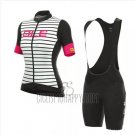 ALE Cycling Jersey Bib Short 2018 Women Short Sleeve White