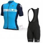 ALE Cycling Jersey Bib Short 2021 Men Short Sleeve Blue(6)
