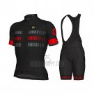 ALE Cycling Jersey Bib Short 2021 Men Short Sleeve Red Gray