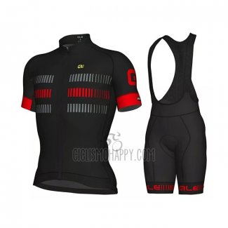 ALE Cycling Jersey Bib Short 2021 Men Short Sleeve Red Gray