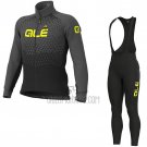 ALE Cycling Jersey Bib Tight 2020 Men Long Sleeve Yellow Black(1)