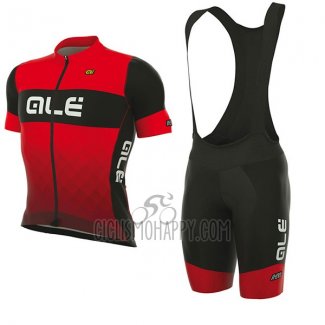 ALE R-ev1 Rumbles Cycling Jersey Bib Short 2017 Men Short Sleeve Red