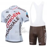 Ag2r Citroen Team Cycling Jersey Bib Short 2021 Short Sleeve Marron Yellow