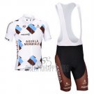 Ag2rla Cycling Jersey Bib Short 2013 Short Sleeve Marron
