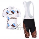 Ag2rla Cycling Jersey Bib Short 2013 Short Sleeve Marron