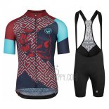 Assos Fastlane Wyndymilla Cycling Jersey Bib Short 2020 Men Short Sleeve Red Blue