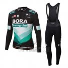 Bora-Hansgrone Cycling Jersey Bib Tight 2020 Long Sleeve Blue Black