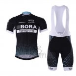 Bora Cycling Jersey Bib Short 2017 Short Sleeve Deep Black