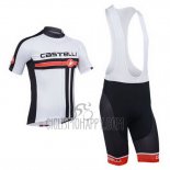 Castelli Cycling Jersey Bib Short 2013 Men Short Sleeve White
