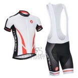 Castelli Cycling Jersey Bib Short 2014 Men Short Sleeve White