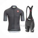 Castelli Cycling Jersey Bib Short 2021 Men Short Sleeve Black