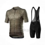 Castelli Cycling Jersey Bib Short 2021 Men Short Sleeve Marron Green