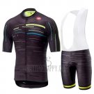 Castelli Tabula Rasa Cycling Jersey Bib Short 2019 Men Short Sleeve Black