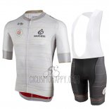 Castelli UAE Tour Cycling Jersey Bib Short 2019 Men Short Sleeve White