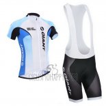 Giant Cycling Jersey Bib Short 2014 Men Short Sleeve White