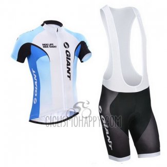 Giant Cycling Jersey Bib Short 2014 Men Short Sleeve White