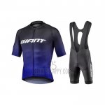 Giant Cycling Jersey Bib Short 2021 Men Short Sleeve Black Purple