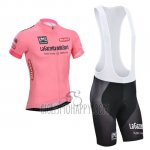Giro D'italy Cycling Jersey Bib Short 2014 Men Short Sleeve Pink