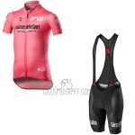 Giro D'italy Cycling Jersey Bib Short 2020 Men Short Sleeve Pink