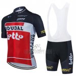 Lotto Soudal Cycling Jersey Bib Short 2021 Short Sleeve Black White Red