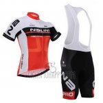 Nalini Cycling Jersey Bib Short 2015 Men Short Sleeve Red and White