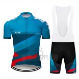 Northwave Cycling Jersey Bib Short 2019 Men Short Sleeve Blue Red