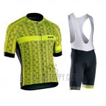 Northwave Cycling Jersey Bib Short 2019 Men Short Sleeve Green