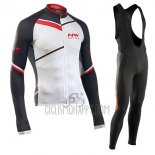 Northwave Cycling Jersey Bib Tight 2017 Men Long Sleeve Black and White