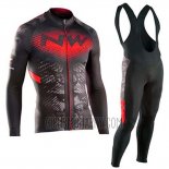 Northwave Cycling Jersey Bib Tight 2019 Men Long Sleeve Black Red
